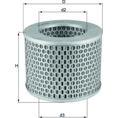 x1 Mahle Air Filter Filter Insert LX186 77652092 Made in AT