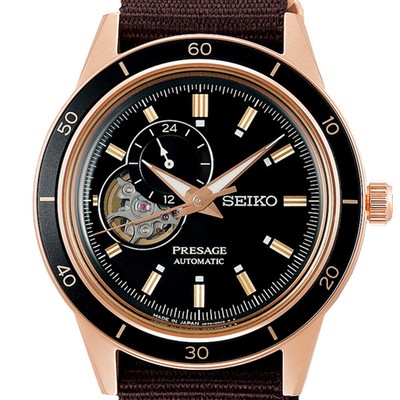 Pre-owned Seiko Presage Basic Sary192 Black Mechanical Automatic Men's Watch In Box