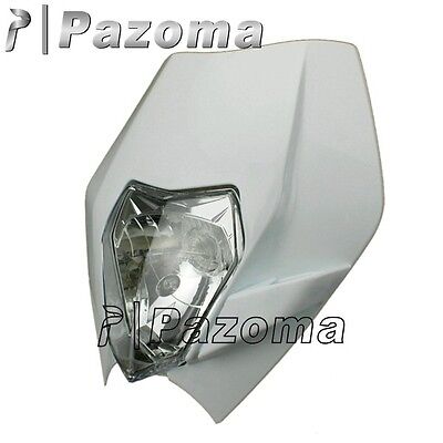 Black Enduro Motocross Streetfighter Headlight Alien Ktm Xt Drz Xr Dtr Crf Exc