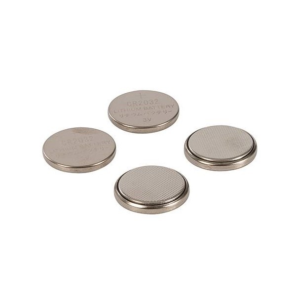 Set 4 Pezzi Batteria Pila CR2032 Bottone Tonda Litio 3V Linq