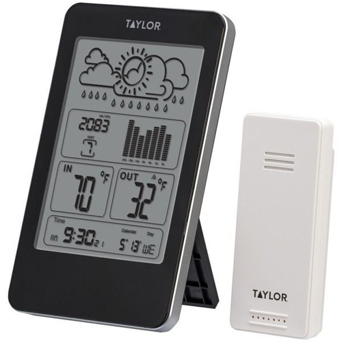 Цифровой термометр для помещений и улицы Taylor Precision Products 1733 с барометром