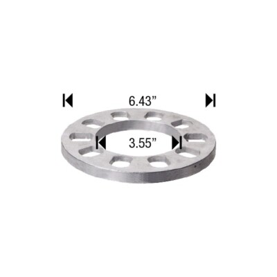  (2PC) 5 LUG 1/2 INCH THICK WHEEL SPACERS FITS ALL 5X4.5 5X4.75 5X114.3 5X5 