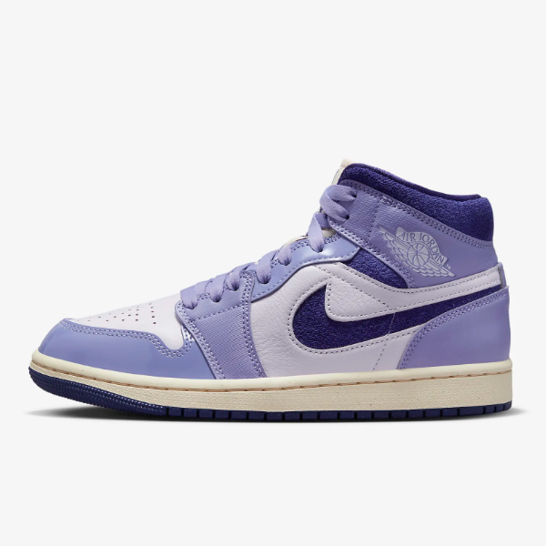 

Женские кроссовки Nike Air Jordan 1 Mid SE, «Sky J Purple» (DZ3745-500), ускоренная доставка, Фиолетовый, Nike Air Jordan 1