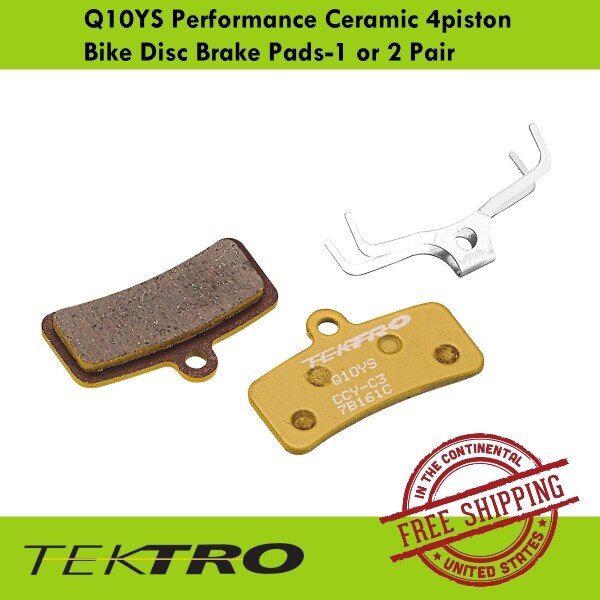 Tektro Q10YS Performance Ceramic 4piston Bike Disc Brake Pads-1 or 2 Pair