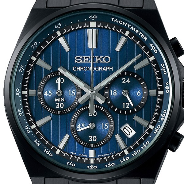 Pre-owned Seiko Selection S Series 8t Chrono Sbtr035 Men's Watch Quartz Chronograph Blue