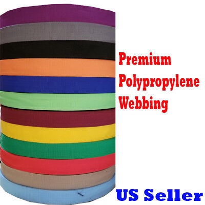 1'' 2'' 1.5''  Inch Polypropylene Webbing Tan Orange PP Strap 5/10/yard Color