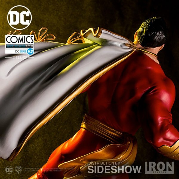 CAPTAIN MARVEL IRON STUDIOS SHAZAM 1:10 SCALE STATUE! BILLY BATSON!  ZEUS