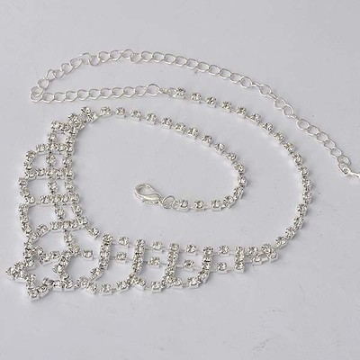 deluxe womens white gold filled clear cz the princess necklace