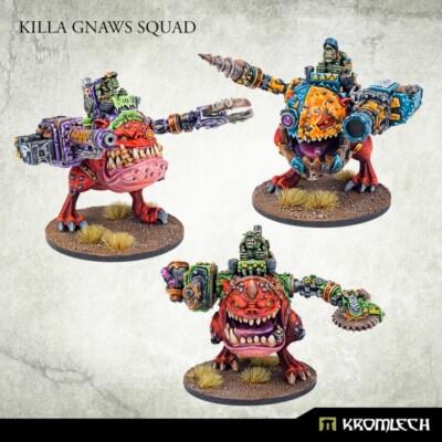 Killa Gnaws Squad x3-Ork Squig Rider Gretchin Snagga Squighog Boyz Grotz