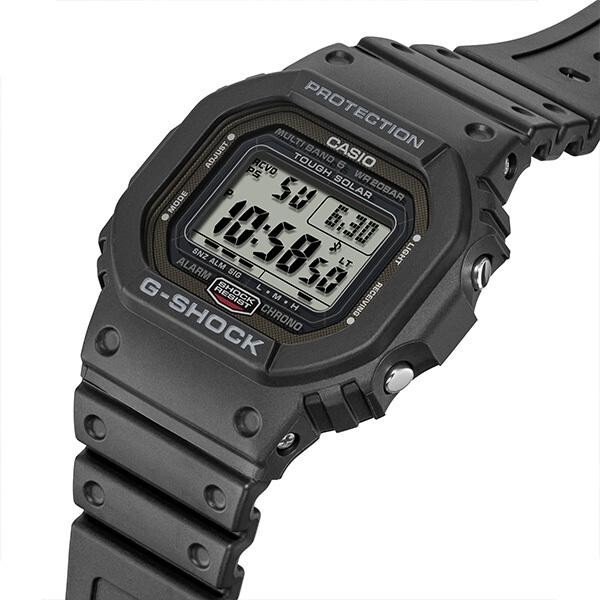 Pre-owned Casio G-shock Gw-5000u-1jf Radio Solar Digital Multiband 6 Black Men's Watch