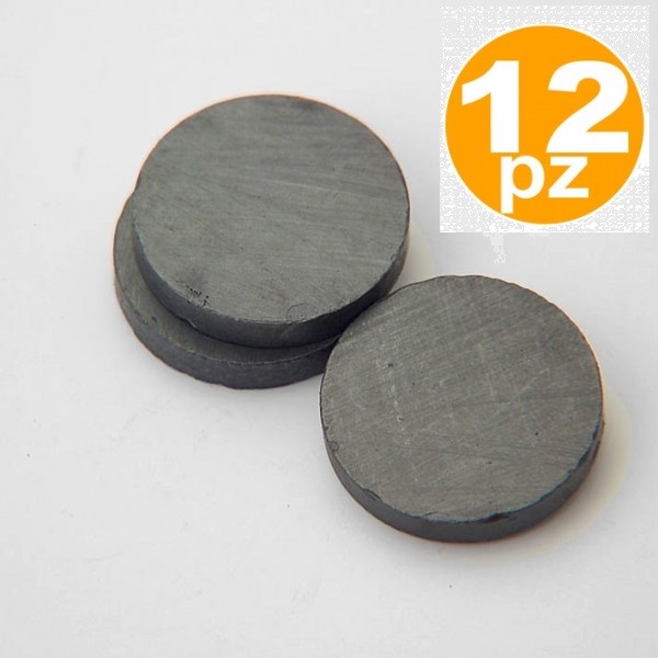 Set 12 Pezzi Calamite Magneti Magnetiche Rotonde Per Fimo Ferrite dfh