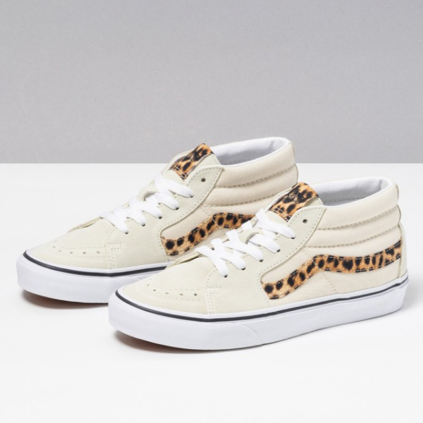 Кроссовки Vans Animal Side Stripe SK8-Mid Cream White - VN0A5KXEZV2