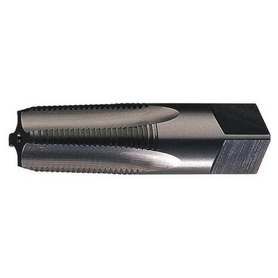 Pipe Tap 3/8 18 NPT Taper 4 Flute High Speed Steel Right Hand Bright Finish