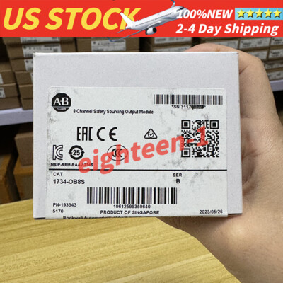 1734-OB8S Channel Safety Sourcing Output Module New Sealed Allen-Bradley