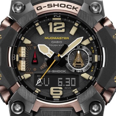 Pre-owned Casio G-shock Master Of Mudmaster Gwg-b1000-1a4jf Bluetooth-equipped Red