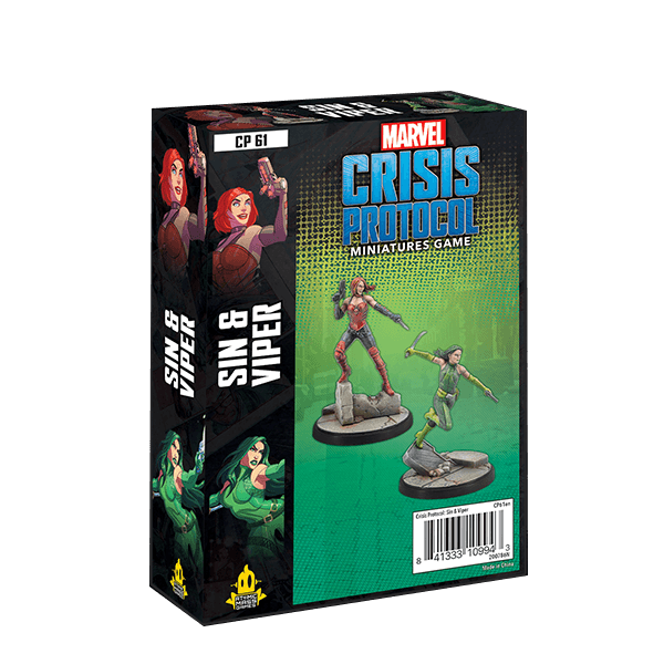 Sin and Viper Marvel Crisis Protocol Atomic Mass Games NIB
