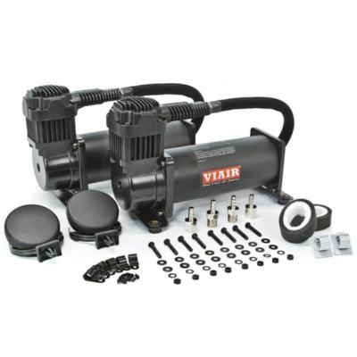 VIAIR 444C DUAL PACK STEALTH BLACK AIR RIDE BAG SUSPENSION COMPRESSOR PUMP TRAIN