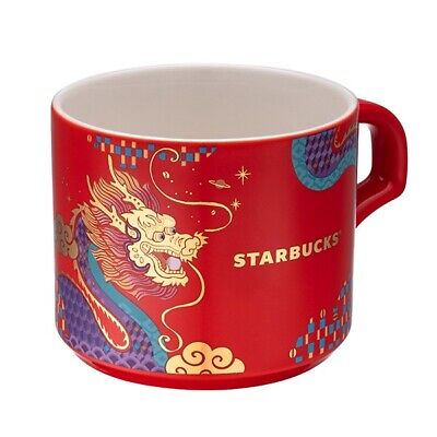 Starbucks Taiwan Chinese New Year of Dragon 2024 mug - Chinese NY red 12oz