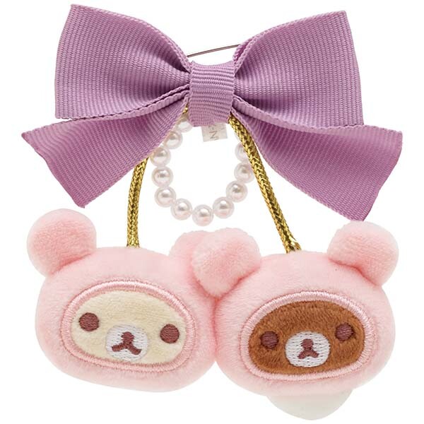 плюшевый значок Korikog Драгоценный камень Cherry Chairoikoguma брелок-талисман Korilakkuma
