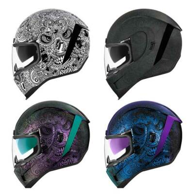 セキュリティ・セーフティ ICON AIRMADA CHANTILLY OPAL HELMET Icon Airform Chantilly Opal Motorcycle Helmet & Visor Lid