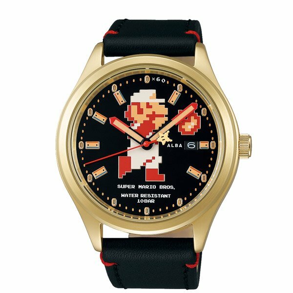Pre-owned Seiko Alba Acca701 Super Mario Bros. Mechanical Watch Limited Family Computer