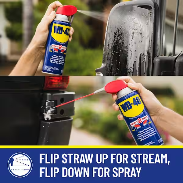 12 oz. Original WD-40 Formula, Multi-Purpose Lubricant Spray with Smart Straw