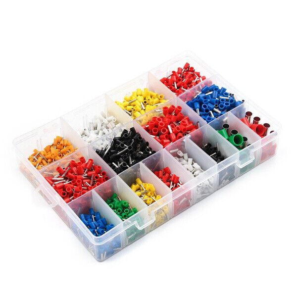 2120PCS Electrical Wire Connectors Cord Pin End Bootlace Ferrule Crimp Terminals
