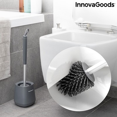 InnovaGoods WC-Bürste aus Gummi Kleanu Toilettenbürste Klobürste Badbürste