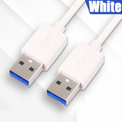 USB 3.0 A Male to A Male Cable Data Transfer Super Speed Power Charger Metal 3FT
