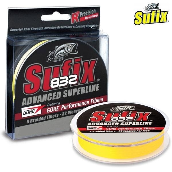 Tresse Sufix 832 Advanced Superline 0,18mm 12.000kg 250m Orange