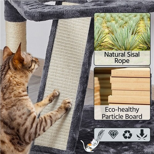 68.5inch Multi-Level Cat Tree Large Cat Tower with Sisal-Covered Scratching Post