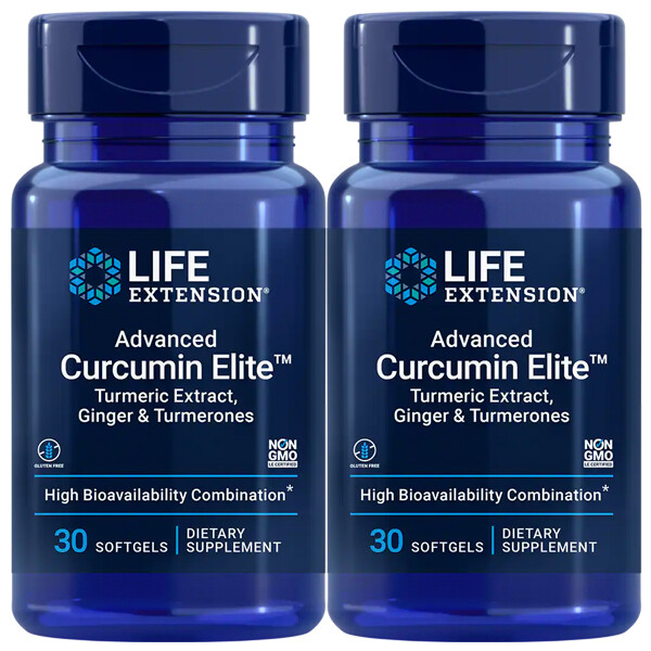 Life Extension Advanced Curcumin Elite Куркума, имбирь и турмероны 2X30 гелей