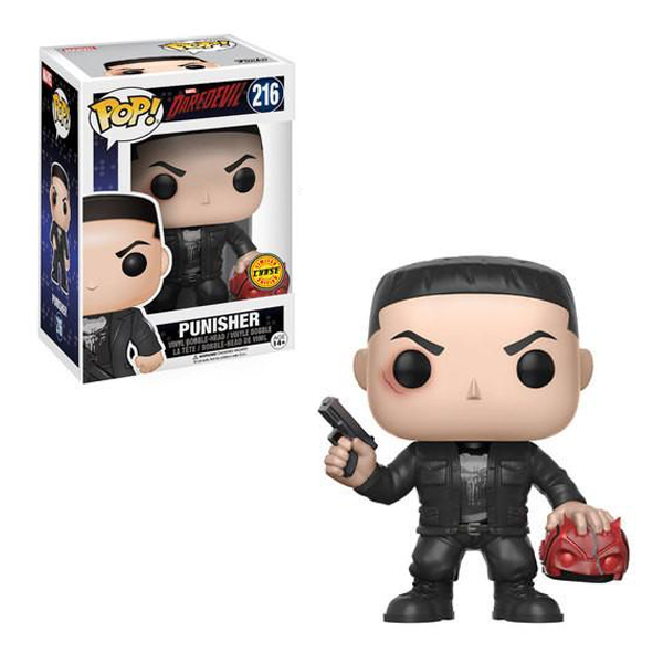 Фигурка Funko Pop CHASE Daredevil Punisher с маской и защитой