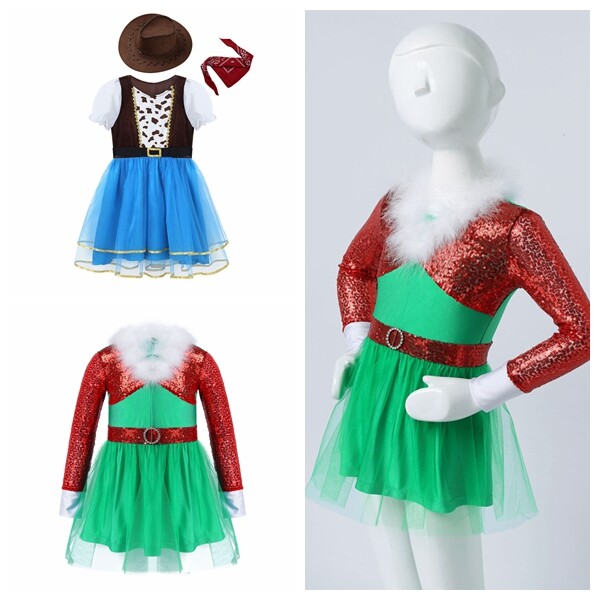 Infant Toddler Baby Girls Floral Princess Dresses Outfits Splice Long Sleeve Tutu Skirt Casual Dress Set