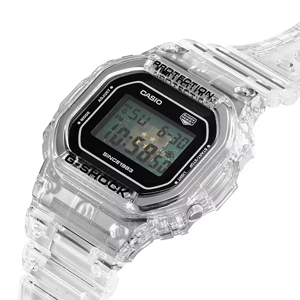 Pre-owned Casio G-shock Dw-5040rx-7jr 40th Anniversary Clear Remix Limited Men's Watch