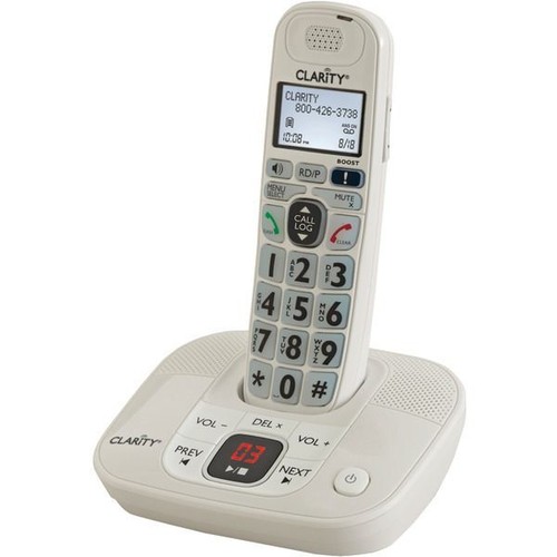 Беспроводная телефонная система Clarity 53712.000 DECT 6.0 D712 с 1 трубкой и усилителем с