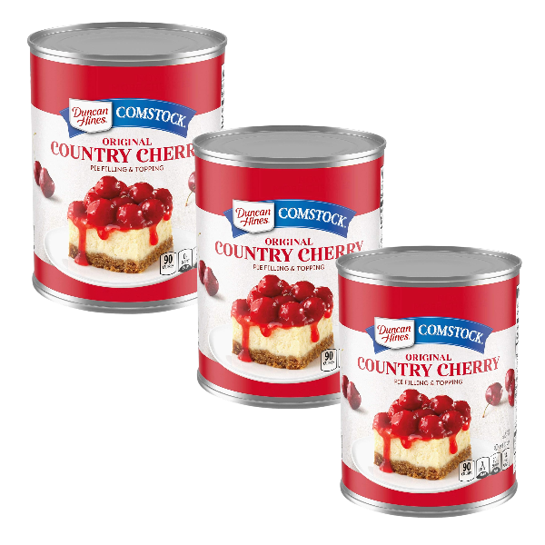 Duncan Hines Wilderness Pie Filling & Topping COUNTRY CHERRY 21oz 3Cans
