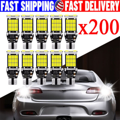 10X T15 921 912 LED Reverse Backup Light Bulbs W16W 916 6000K Super Bright White