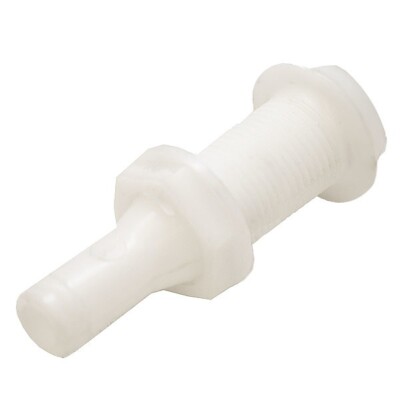Perko Boat Straight Thru Hull 0301DP4 | Chaparral 1/2 Inch Barbed White