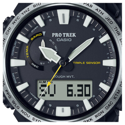 Pre-owned Casio Pro Trek Climber Line Prw-61-1ajf Men's Watch Solar Atomic Radio Outdoor