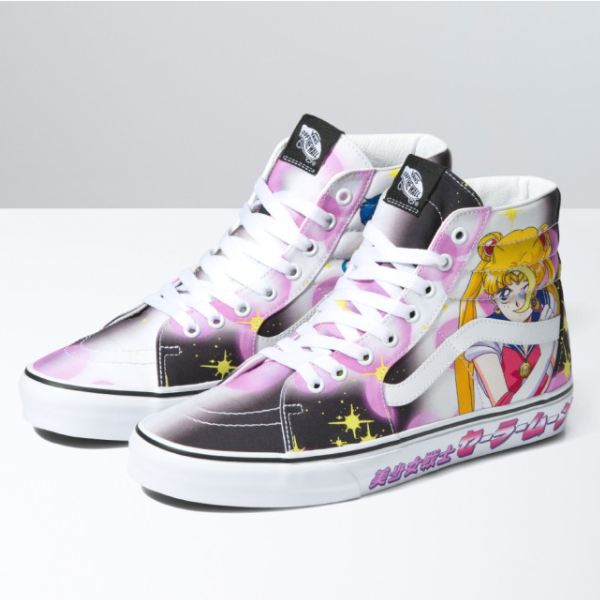 

[ Vans X Sailor Moon ] Наборные женские туфли SK8-HI -quot;Розовые-quot; - VN0A7Q5NB9P, Розовый, Vans Sailor Moon SK8-HI