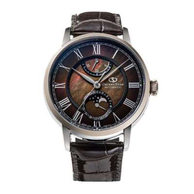 Pre-owned Orient Star Rk-ay0120a Brown Mechanical Automatic Men's Watch In Box