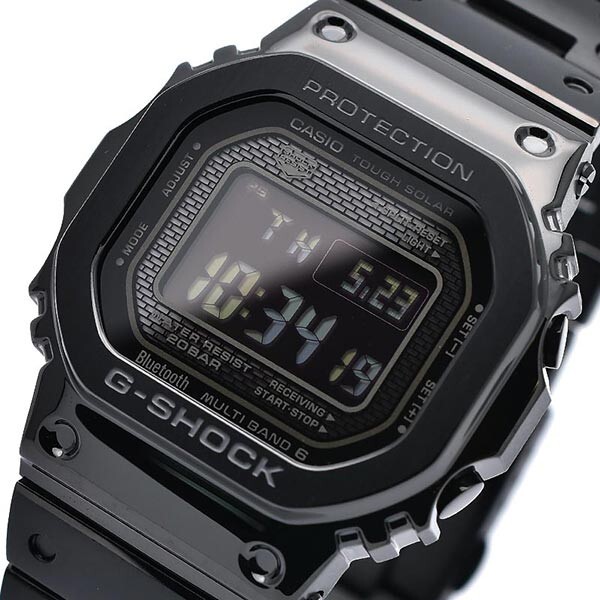 Pre-owned G-shock Casio  Gmw-b5000gd-1jf Black Solar Watch Bluetooth With Box Fast Ship