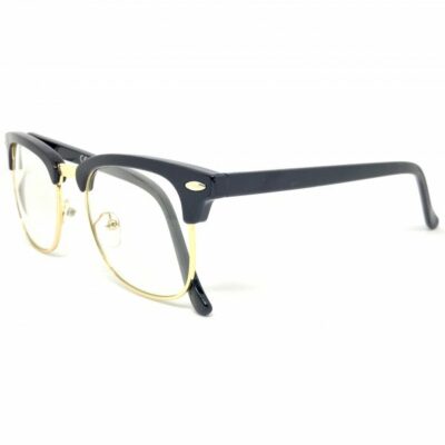 60s Retro Malcolm X Horn Rim Hipster Vintage Glasses Black - Malcom