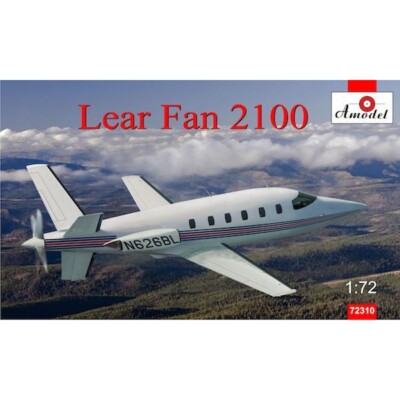 Amodel 72310 Plastic model airplane kit Scale 1:72 Lear fan 2100 modelling kit