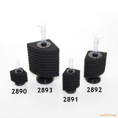 Corner Bio Sponge Filter Breeding Shrimp Discus Angel Nano Fish Tank Aquarium