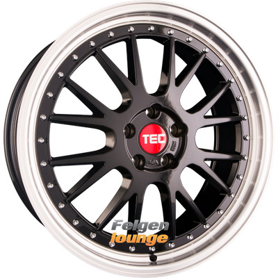 4x TEC SPEEDWHEELS GT EVO Schwarzglanz Hornpoliert 8x18 ET35 5x114,3
