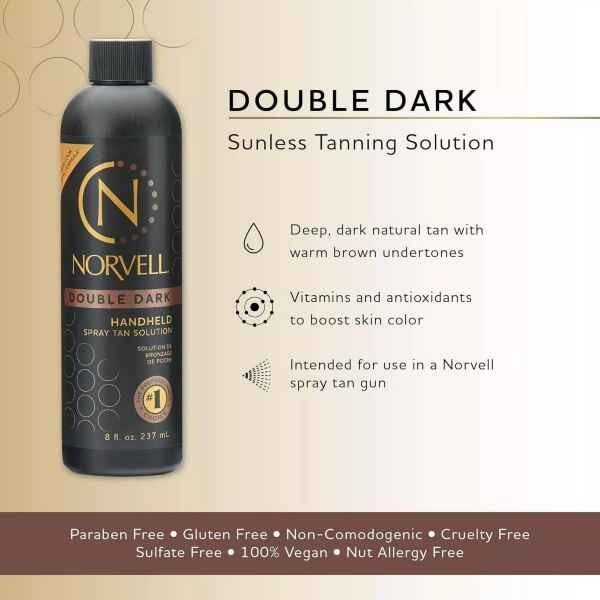 Norvell Premium Sunless Tanning Solution - Double Dark 8 Fl Oz EXP 02/04/2025