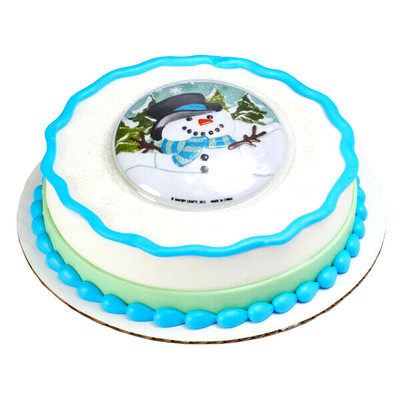 Winter Cake Toppers Snowglobe Snowman Cake Topper Pop Top 