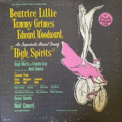 Beatrice Lillie, Tammy Grimes, Edward Woodward - High Spirits (LP, Mono, Gat) M 